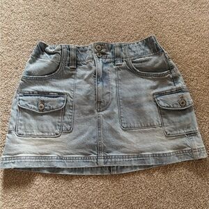 American Eagle Outfitters Light Blue Mini Skirt